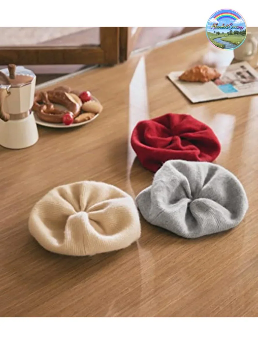 100% Cashmere Oversized Beanie Hat Women Gift Box Premium